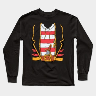 Easy Pirate Halloween Costume Long Sleeve T-Shirt